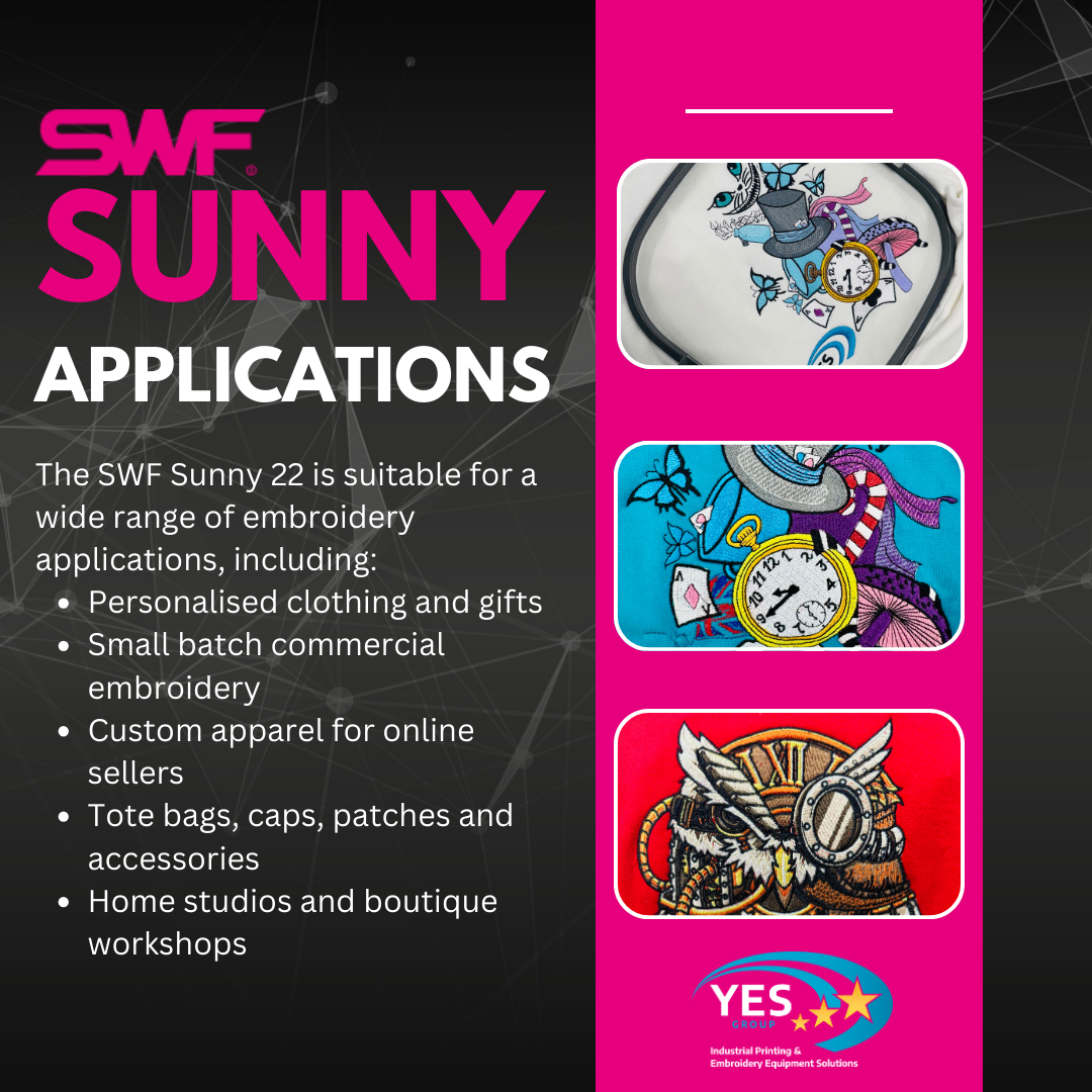 New Embroidery Machine | SWF Sunny