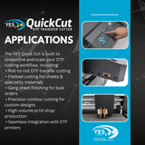 YES Quick Cut DTF Roll Transfer Cutter Flatbed Cutter