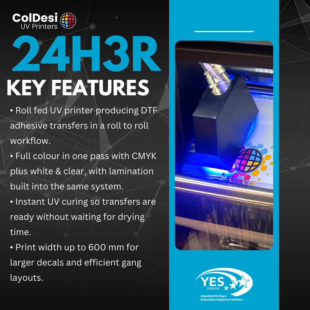 New UV DTF Printer | ColDesi 24H3R