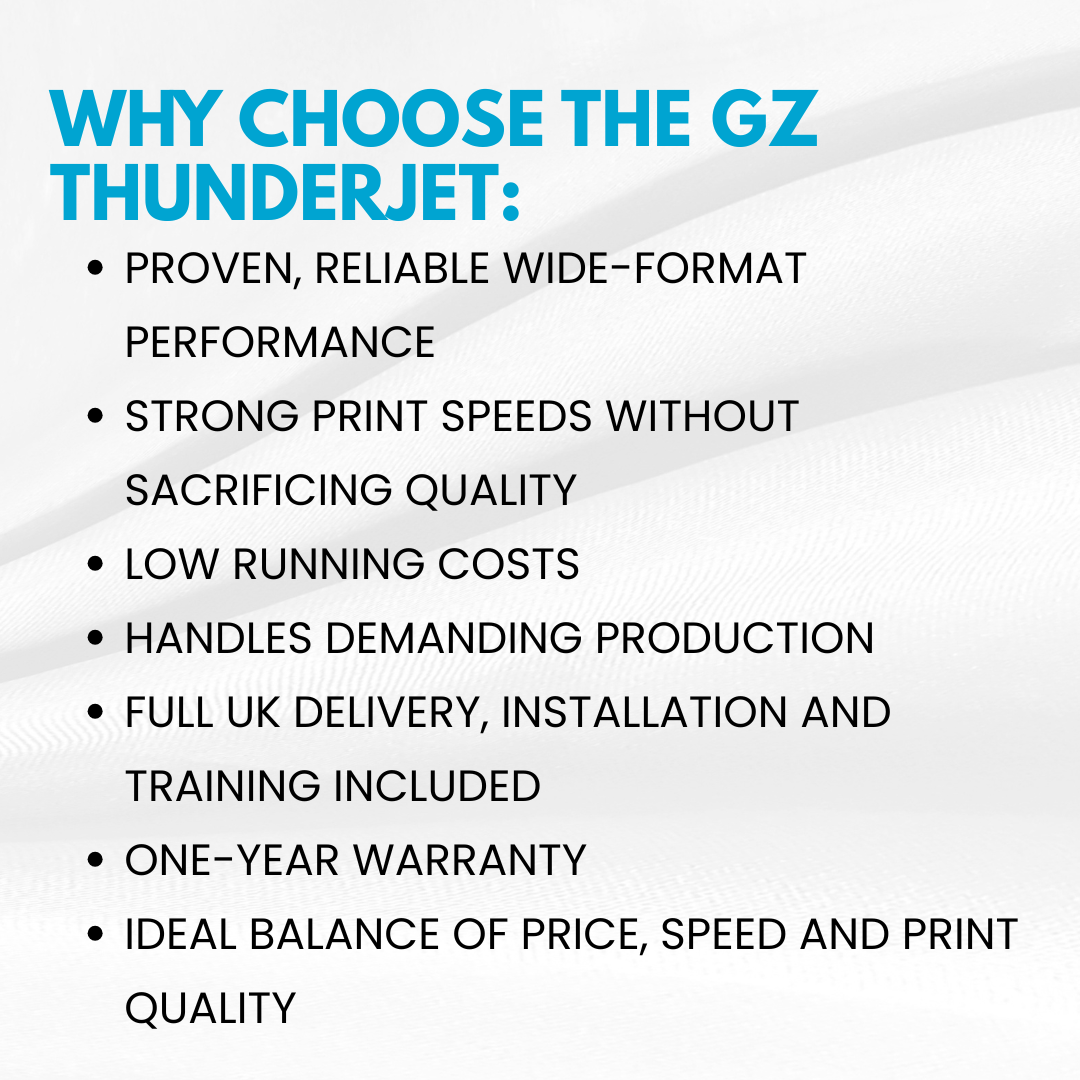 NEW Gongzheng ThunderJet AQ1602S – 1.6m Eco-Solvent Wide-Format Printer