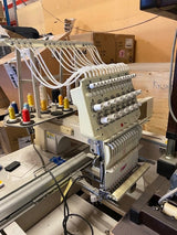 Used SWF E-T1501 Single-Head 15-Needle Embroidery Machine (2019)