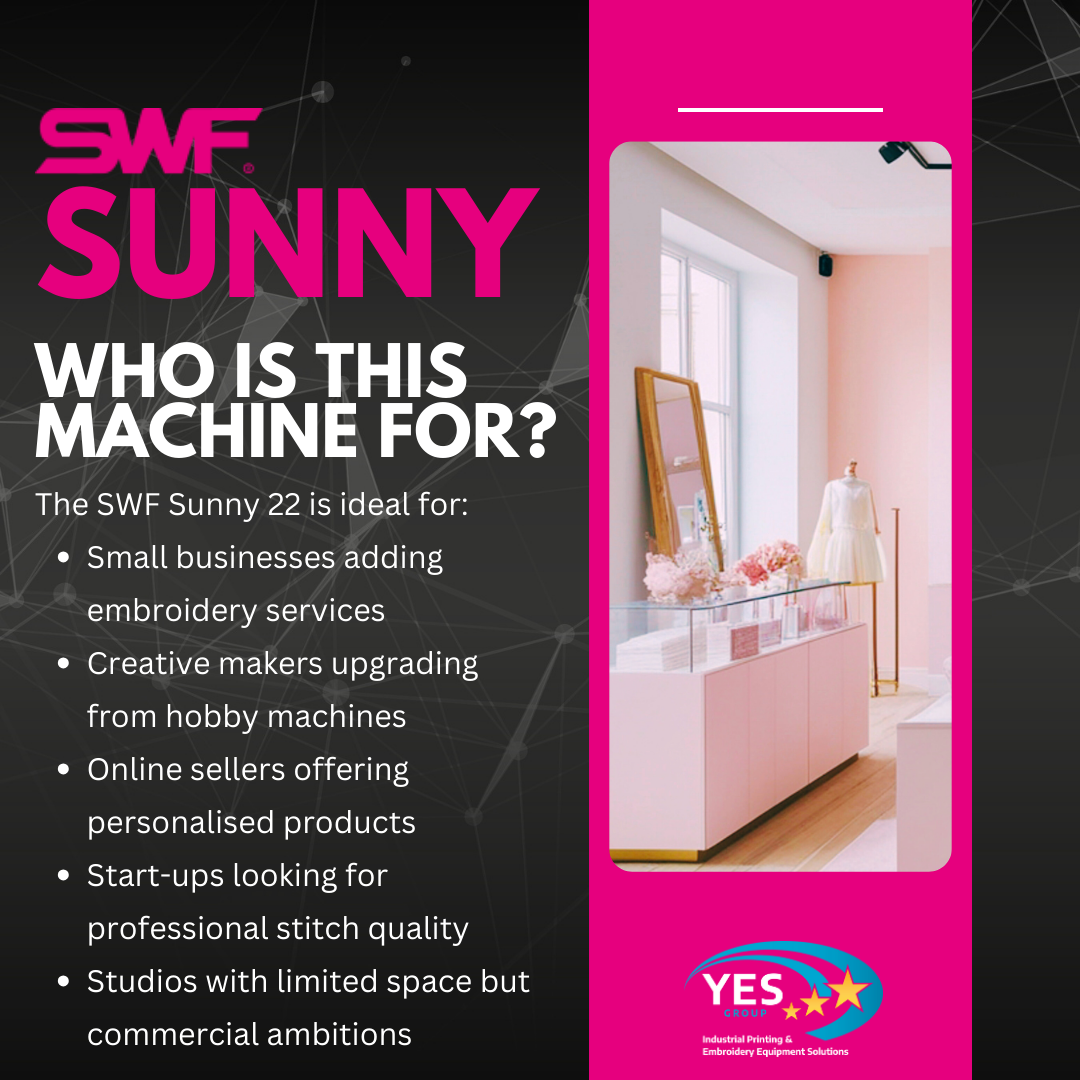 New Embroidery Machine | SWF Sunny