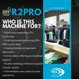 NEW Prestige R2 Pro DTF Printer Max Bundle