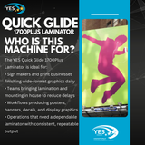 NEW Wide Format Laminator | YES Quick Glide 1700Plus