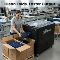 DTF Station FoldFlex 100 Electric Folding & Bagging Machine