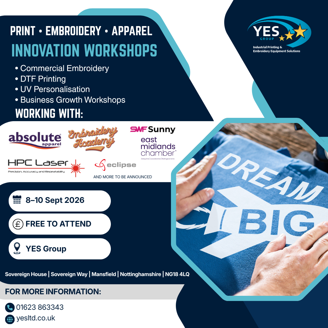 YES Group Hosts: Print, Embroidery & Apparel Innovation Workshops 2026