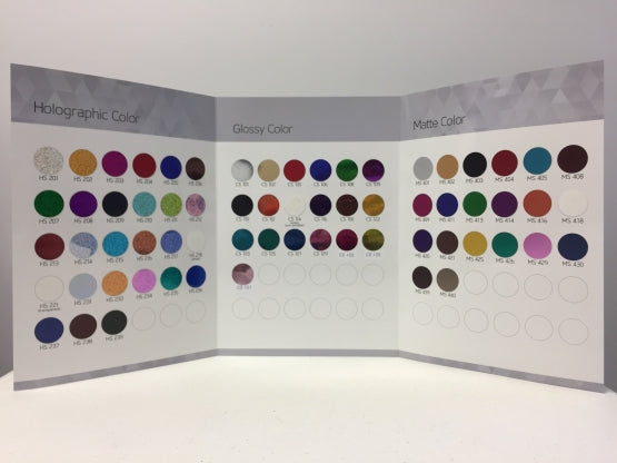 SpangleELITE Holographic Shade Card (Chart)