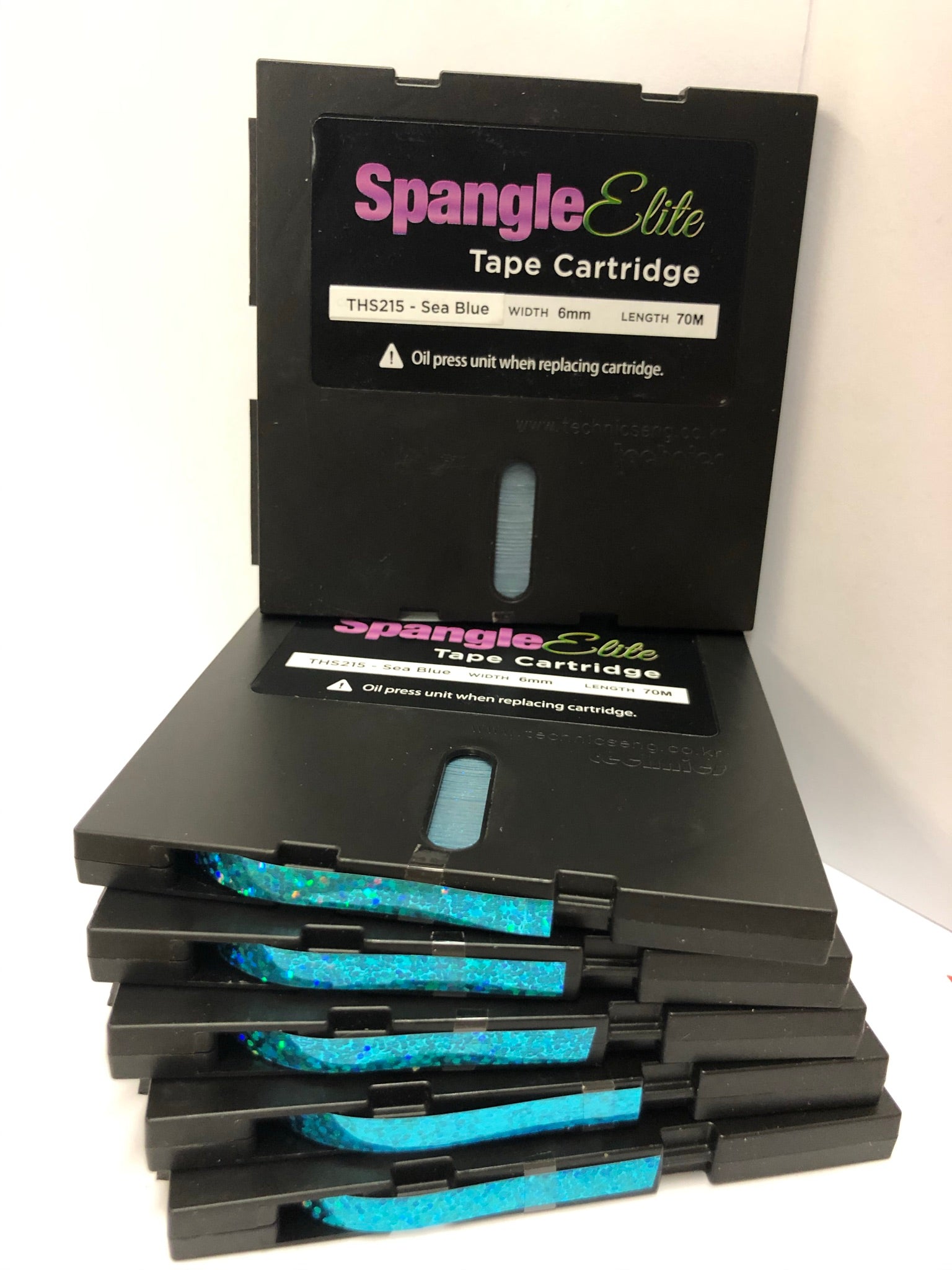 SEA BLUE - Holographic Spangle THS215 (70mtr x 6mm Tape)