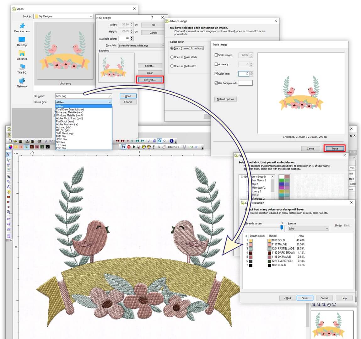 Wings Embroidery Software Level 3 - Puncher