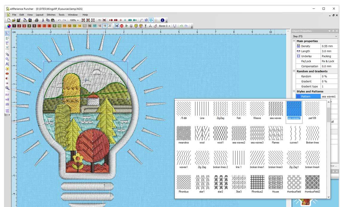 Wings Embroidery Software Level 3 - Puncher